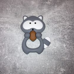 Szürke mosómaci szilikonrágóka