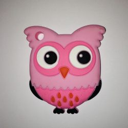 Rózsaszín bagoly szilikonrágóka