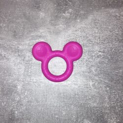 Pink egér szilikonrágóka