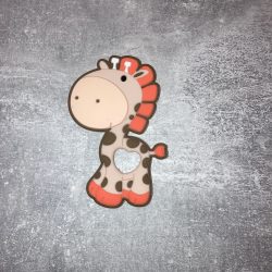 Drapp zsiráf szilikonrágóka