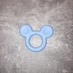 Kék egér szilikonrágóka