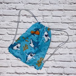 Kék cápás tornazsák