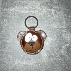 Teddy, a maci bőrkulcstartó