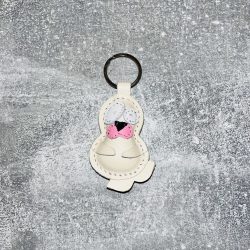 Selly, a fóka bőrkulcstartó