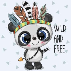 Indián panda 2 minta
