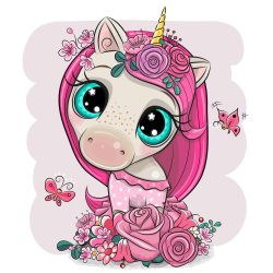 Pink unikornis 5 minta