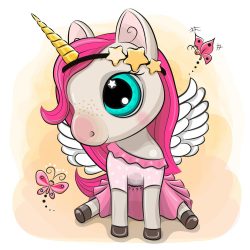 Pink unikornis 6 minta