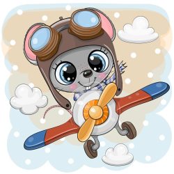 Pisze egér fiú 1 minta