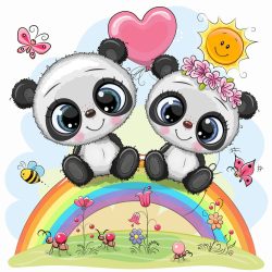 Panda pár 3 minta
