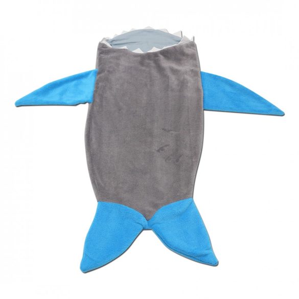 Szürke-kék cápás lábzsák