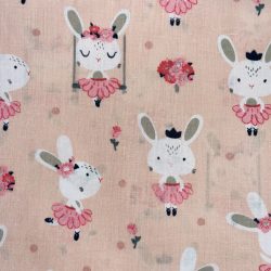   Barack hintás nyuszis átmeneti tipegő zsák 12-24 hó 1-es méret