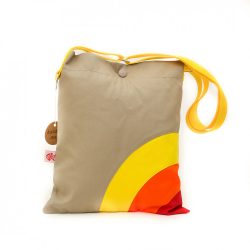 Rainbow drapp-sárga-narancs-piros táska