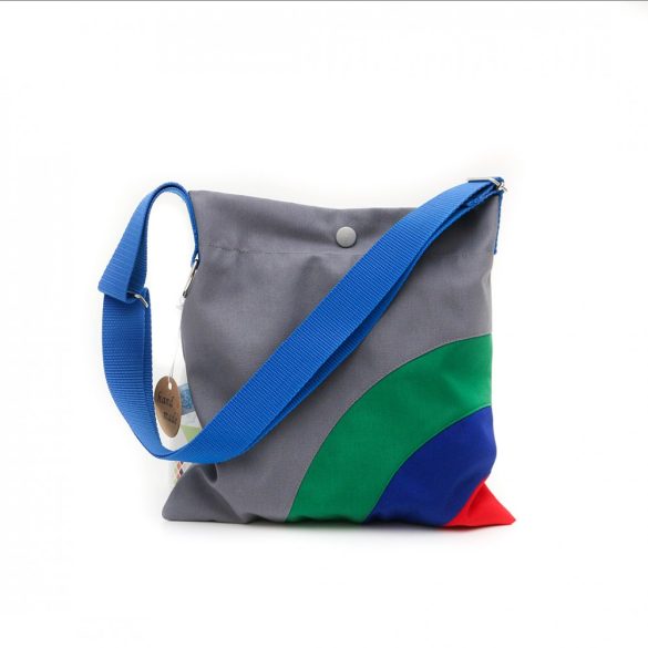 Rainbow szürke-zöld-kék-piros táska