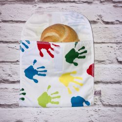 Szendvicstasak normál méretben színes tenyeres