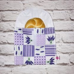 Szendvicstasak normál méretben lila levendulás kockás