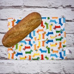 Szendvicstasak maxi méretben színes kutyás