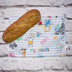 Szendvicstasak maxi méretben csíkos füzetes