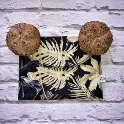 Szendvicstasak maxi méretben fekete-arany pálmás