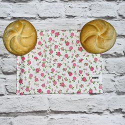 Szendvicstasak maxi méretben rózsaszín kisvirágos