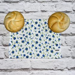 Szendvicstasak maxi méretben kék kisvirágos