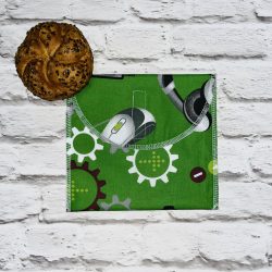Szendvicstasak normál méretben zöld gameres