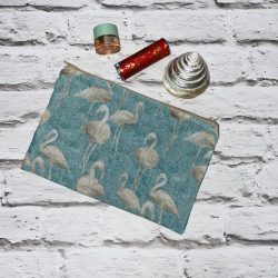 Maxi neszeszer menta flamingós